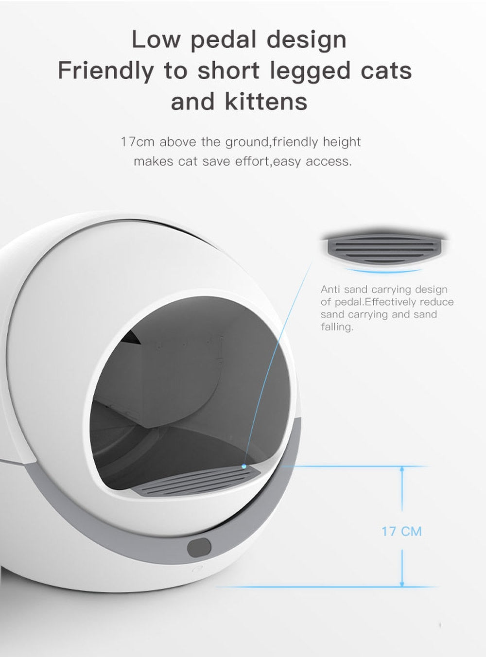Petree APP controlled Self Cleaning Litter Box