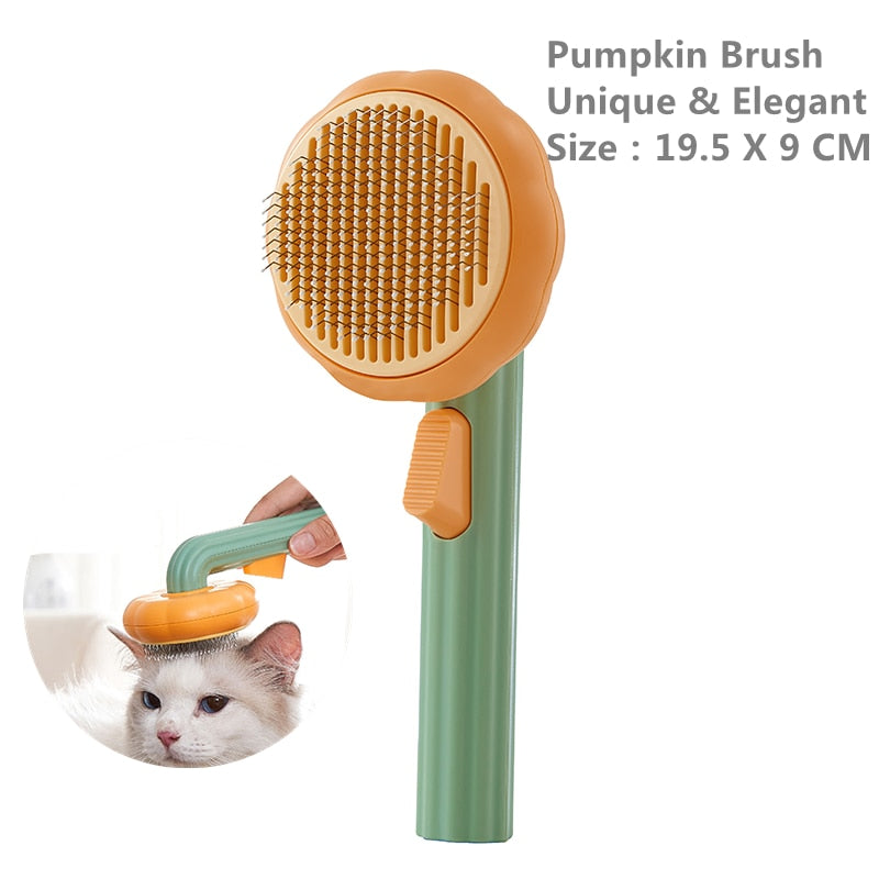 Pumpkin Pet Brush
